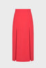 LAVA MIDI SKIRT RED
