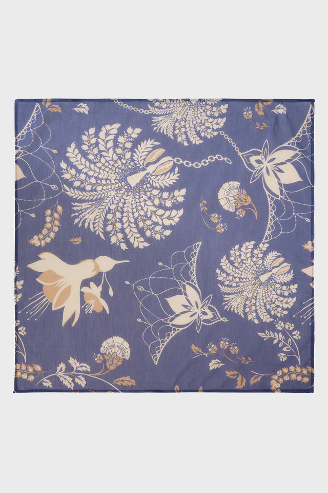 CUBAN SCARF BLUE