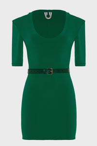 EARTH MINI DRESS GREEN
