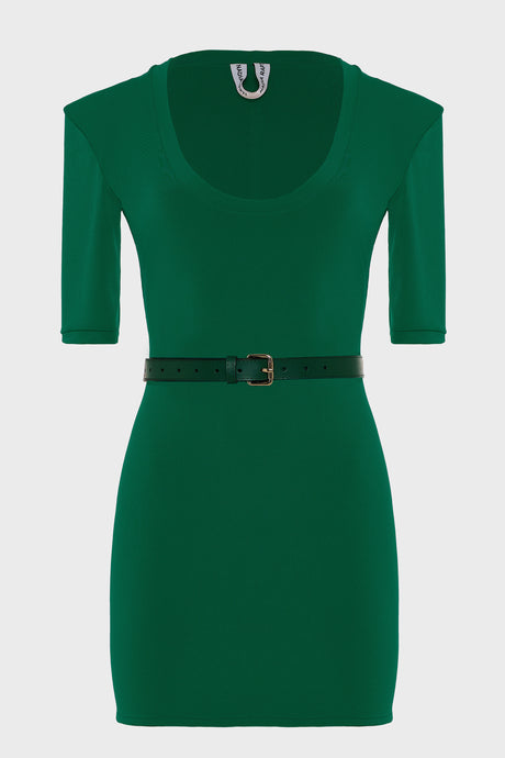 EARTH MINI DRESS GREEN