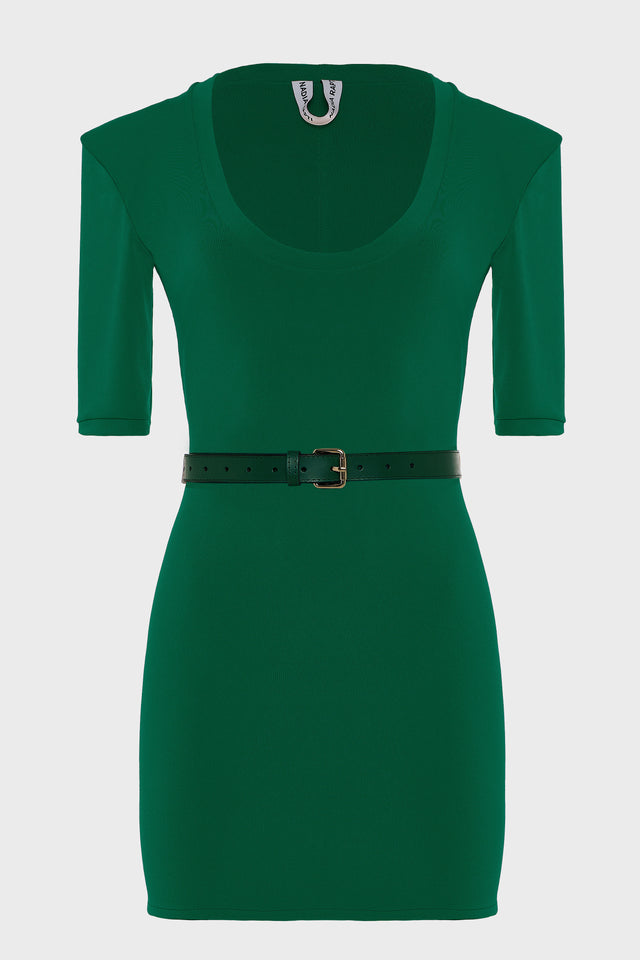 EARTH MINI DRESS GREEN