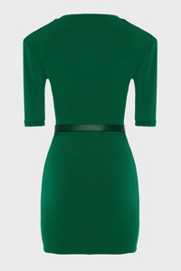 EARTH MINI DRESS GREEN