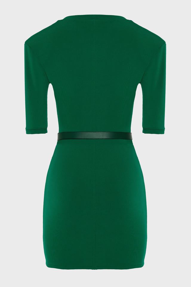 EARTH MINI DRESS GREEN