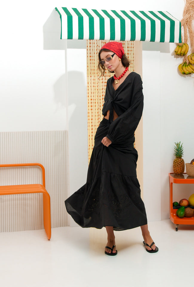 SOURSOP SKIRT BLACK