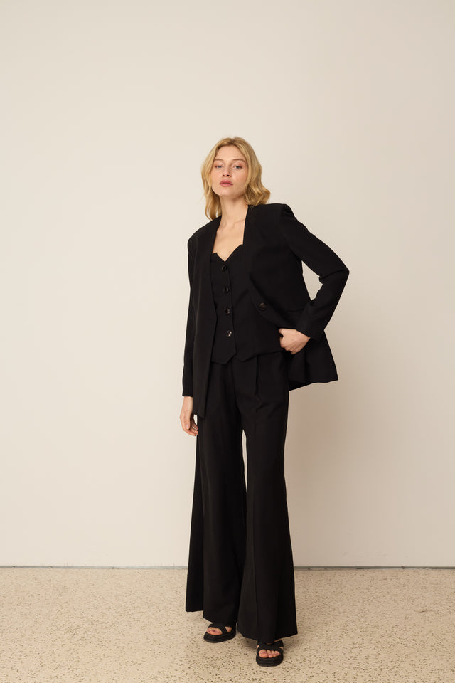 JACKET WITH BUTTON BLACK