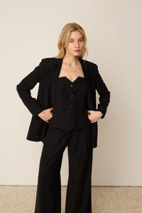 JACKET WITH BUTTON BLACK
