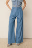 LIGHT BLUE DENIM WIDE PANTS