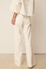 WHITE FLARED DENIM PANTS