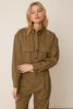 OVERSHIRT WITH POCKETS KHAKI