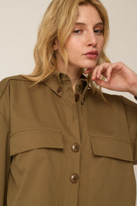 OVERSHIRT WITH POCKETS KHAKI