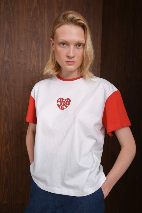 STONE HEART TEE |RED
