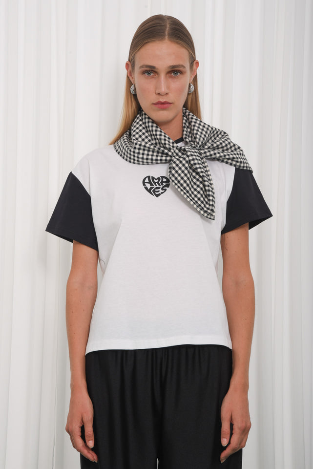 STONE HEART TEE |BLACK