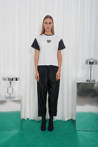 STONE HEART TEE |BLACK