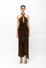 CANELA BROWN DRESS