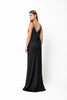 BEADED SLIP DRESS BLACK