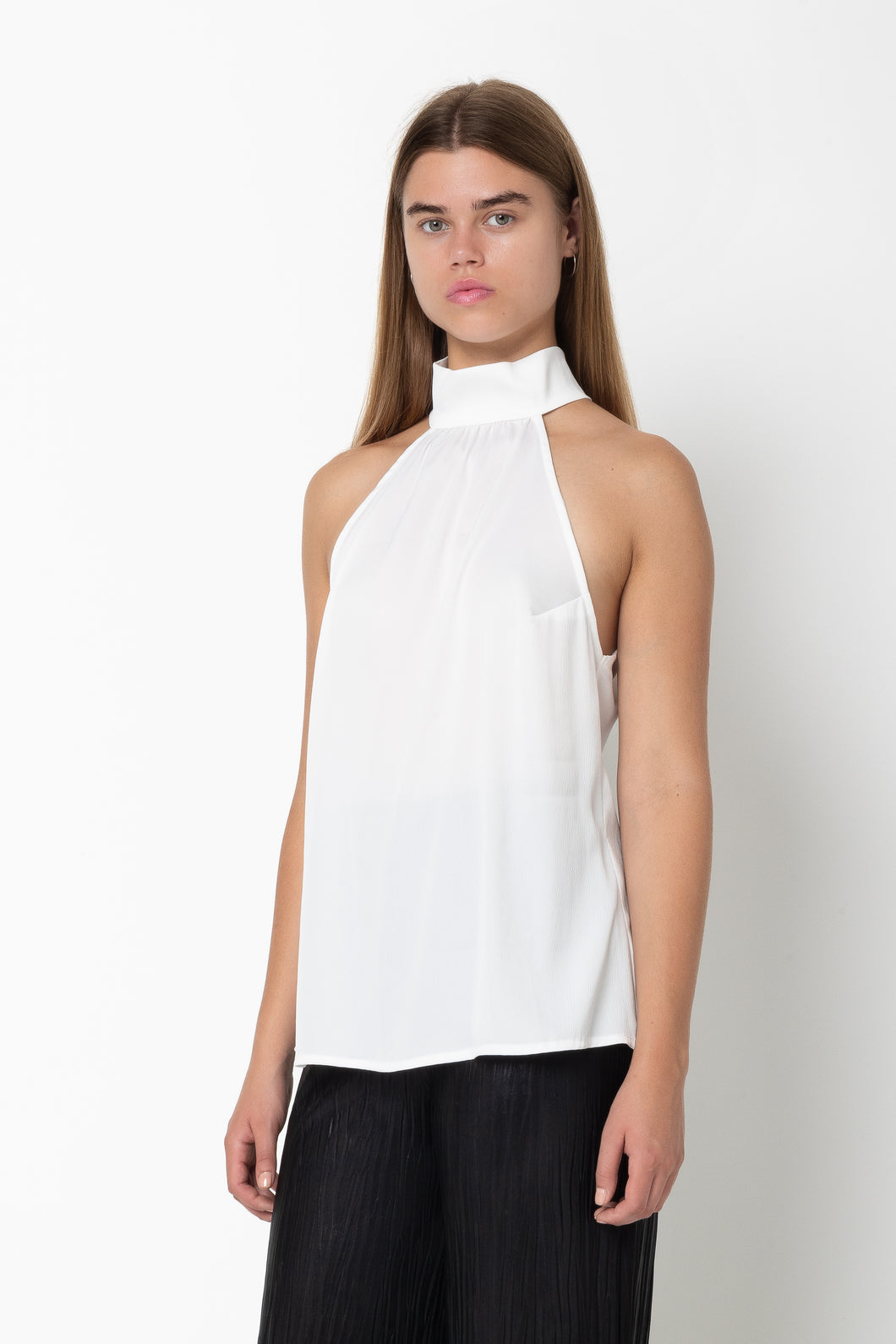 HALTER NECK TOP WHITE