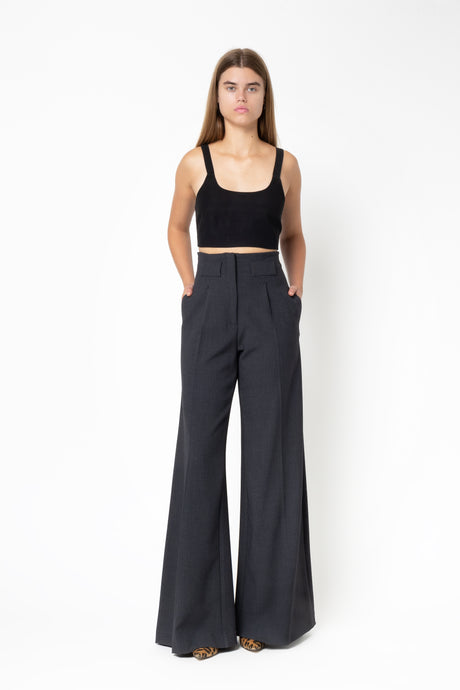 FLARED PANTS GREY
