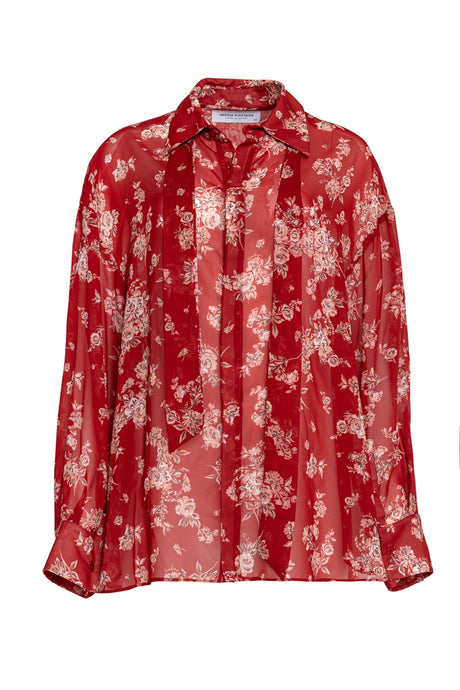 RED FLOWER SHIRT