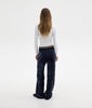 POLY VELVET PANTS BLUE