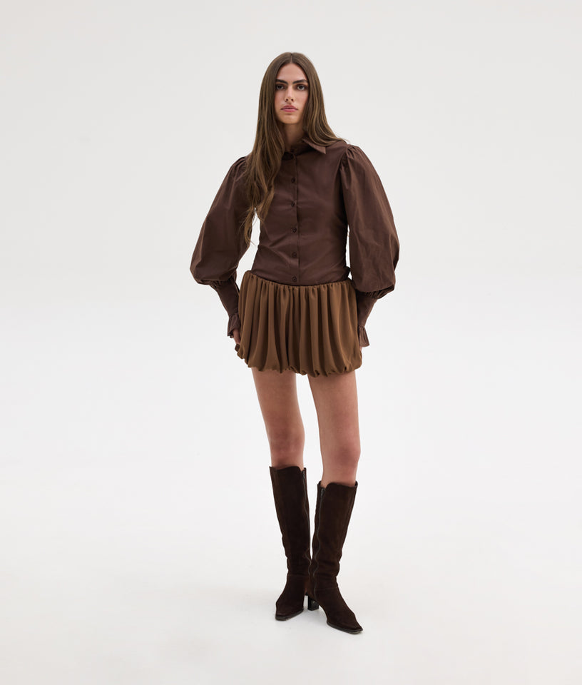 CHRISTINA SHIRT BROWN