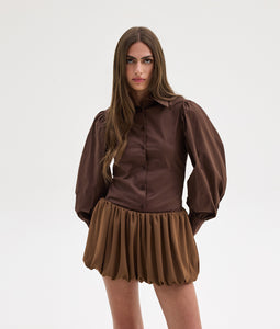 CHRISTINA SHIRT BROWN