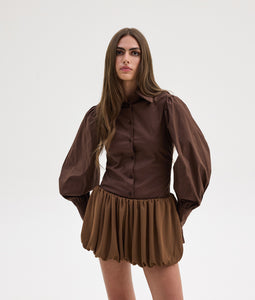 CHRISTINA SHIRT BROWN