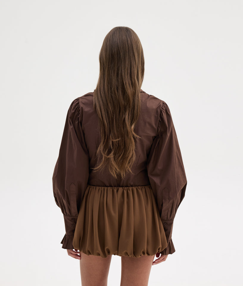 CHRISTINA SHIRT BROWN