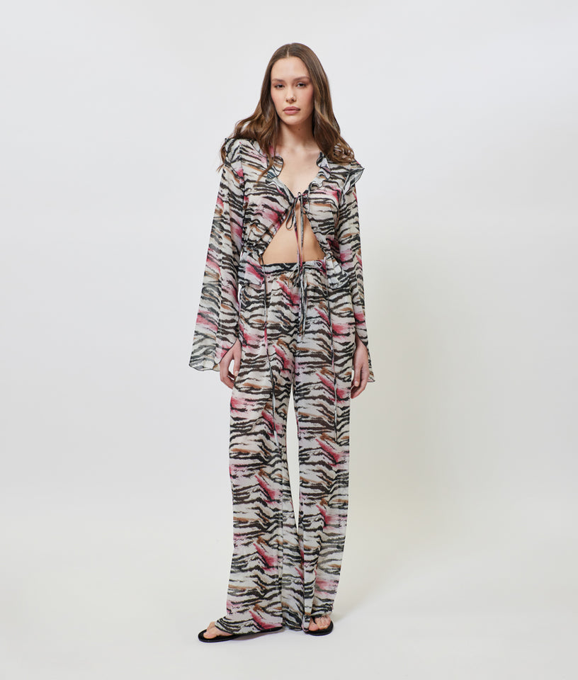 VALENTINA PRINTED PANTS ZEBRA