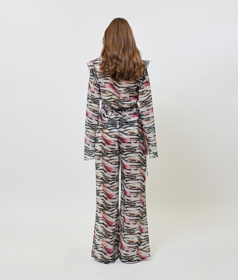 VALENTINA PRINTED PANTS ZEBRA