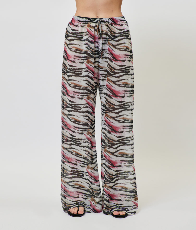 VALENTINA PRINTED PANTS ZEBRA