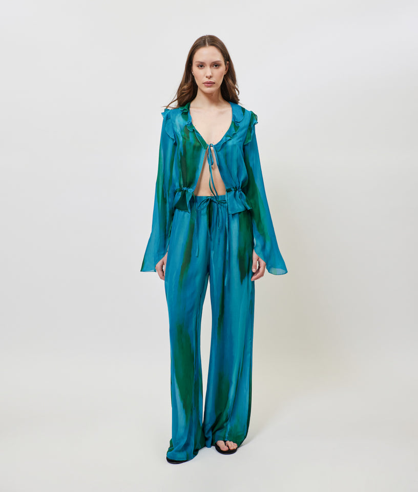 VALENTINA PANTS AQUA GREEN