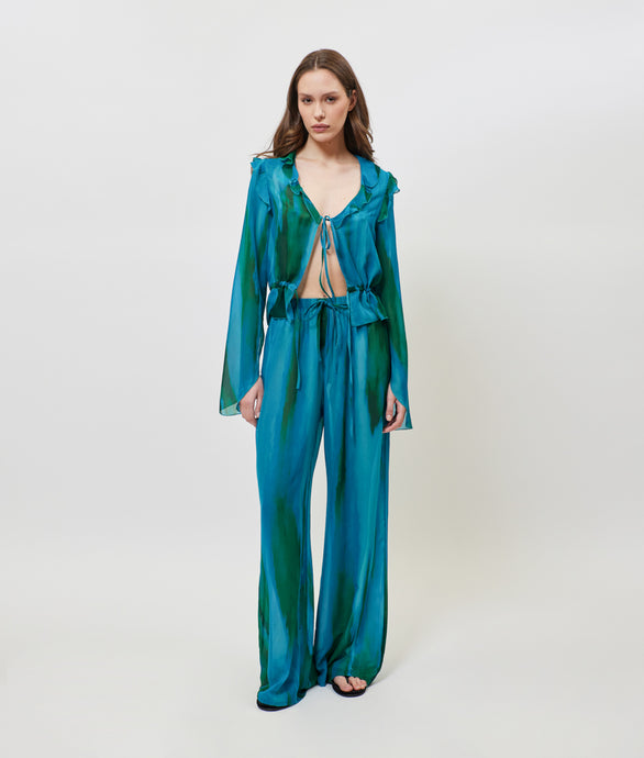 VALENTINA PANTS AQUA GREEN