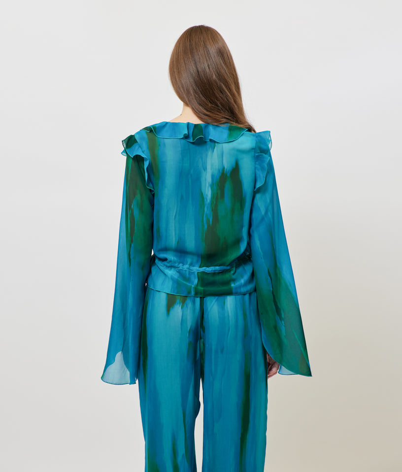 VALENTINA TOP AQUA GREEN