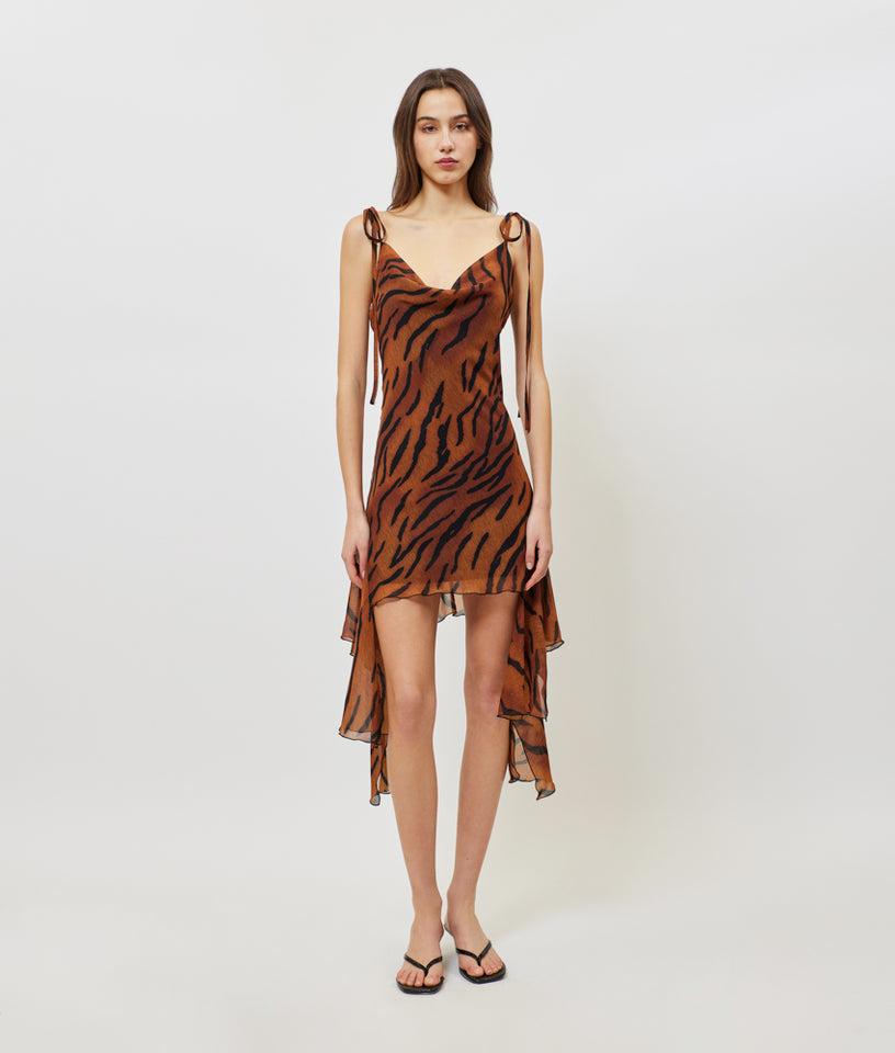 ANYA PRINTED DRESS ANIMAL