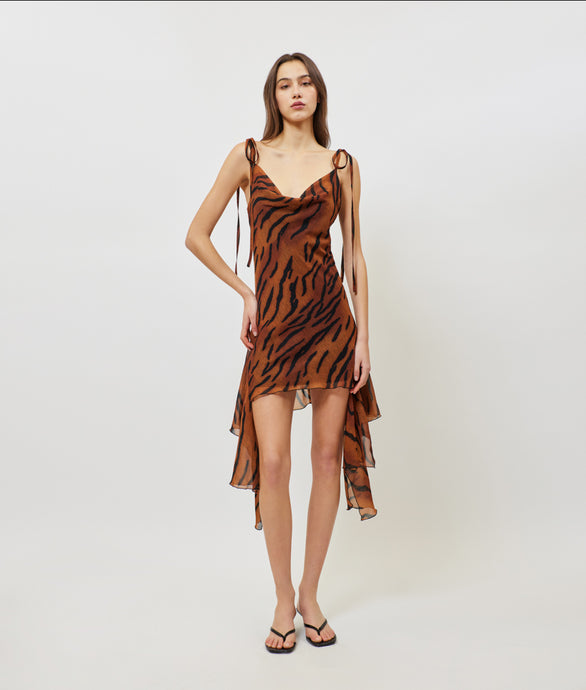 ANYA PRINTED DRESS ANIMAL