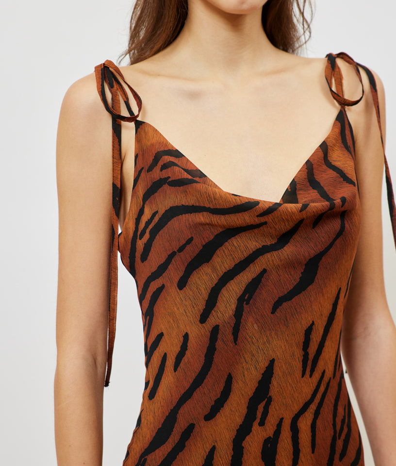 ANYA PRINTED DRESS ANIMAL