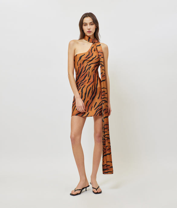 SERENA PRINTED DRESS ANIMAL