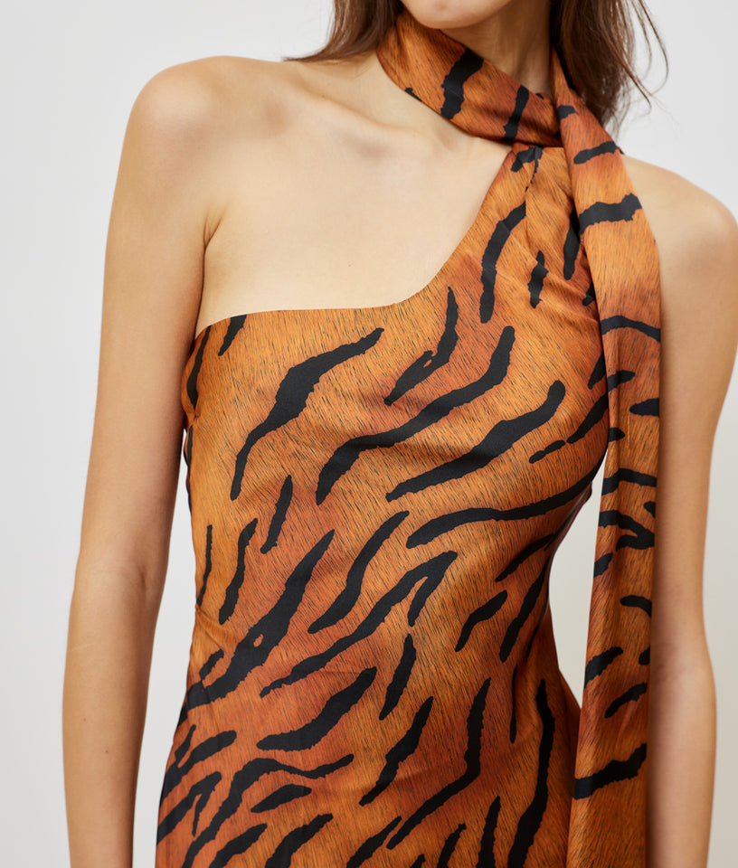 SERENA PRINTED DRESS ANIMAL