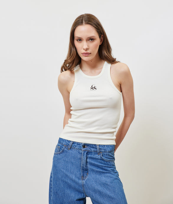 SIENNA TANK TOP OFF WHITE