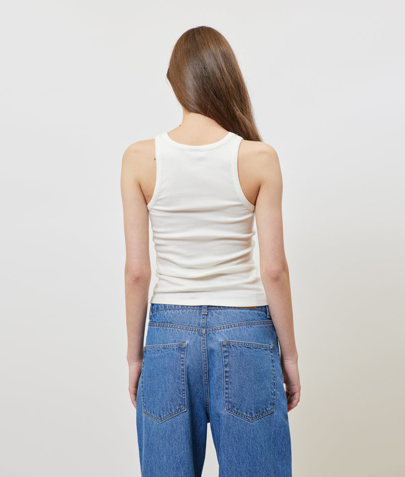 SIENNA TANK TOP OFF WHITE