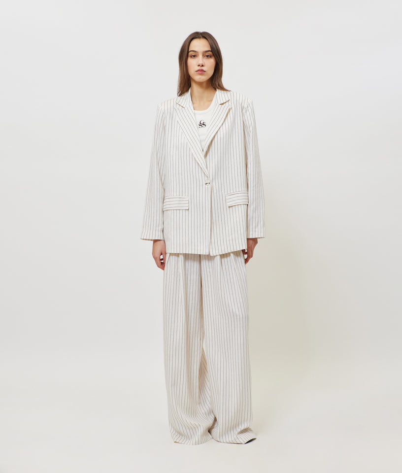 JOSEFINE PANTS OFF WHITE STRIPES