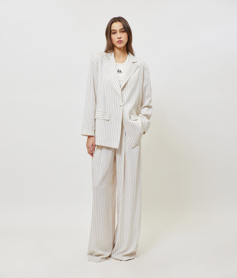 JOSEFINE PANTS OFF WHITE STRIPES