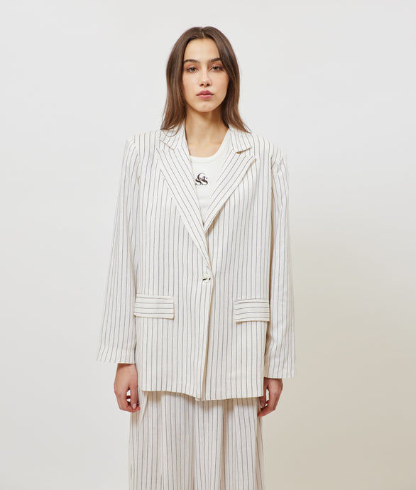 JOSEFINE BLAZER OFF WHITE STRIPES