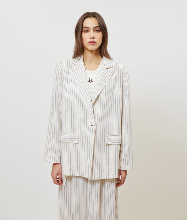 JOSEFINE BLAZER OFF WHITE STRIPES