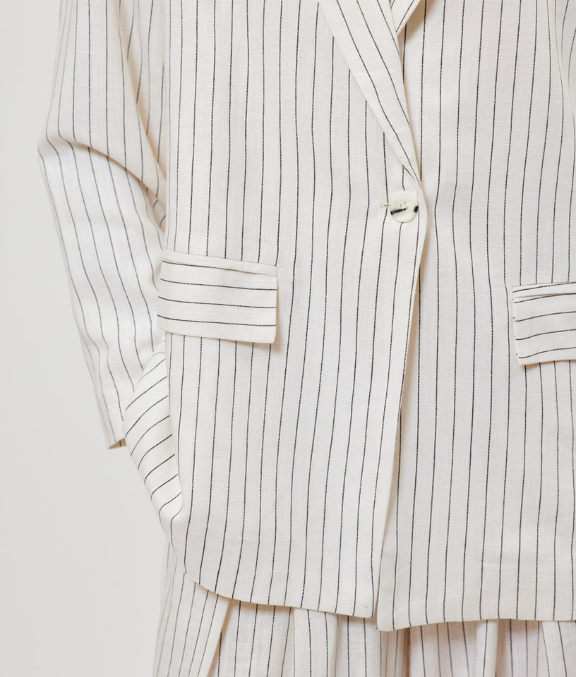 JOSEFINE BLAZER OFF WHITE STRIPES