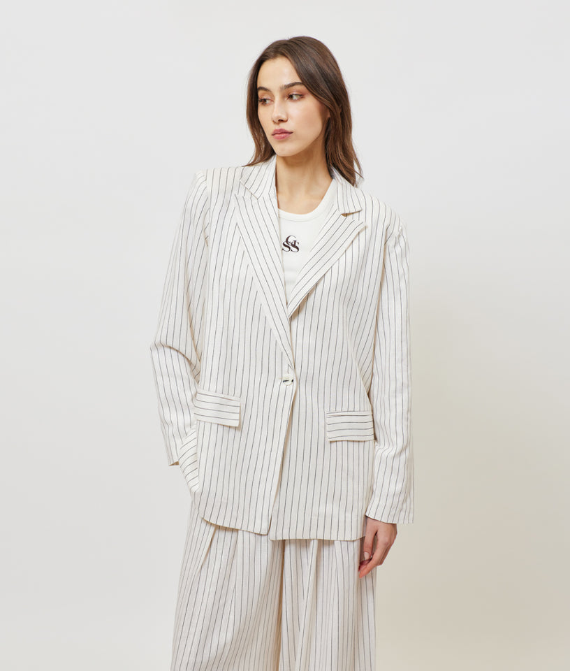 JOSEFINE BLAZER OFF WHITE STRIPES