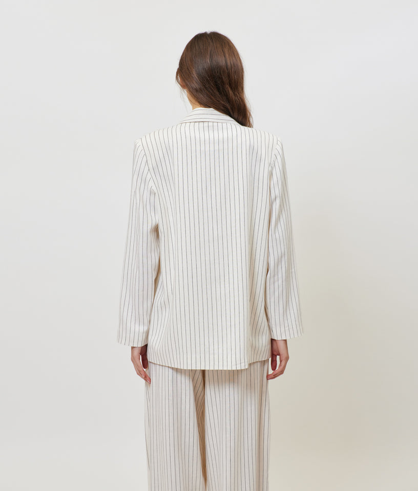 JOSEFINE BLAZER OFF WHITE STRIPES