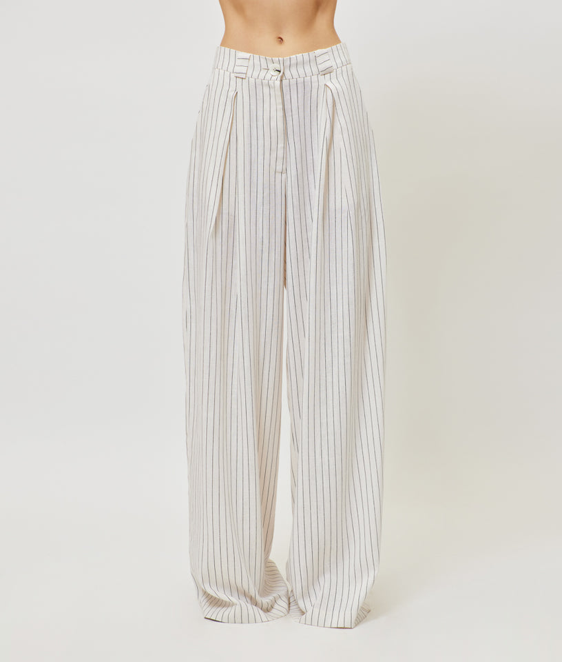 JOSEFINE PANTS OFF WHITE STRIPES