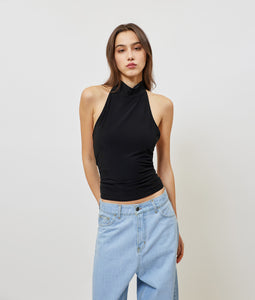 JULES TURTLENECK TOP BLACK