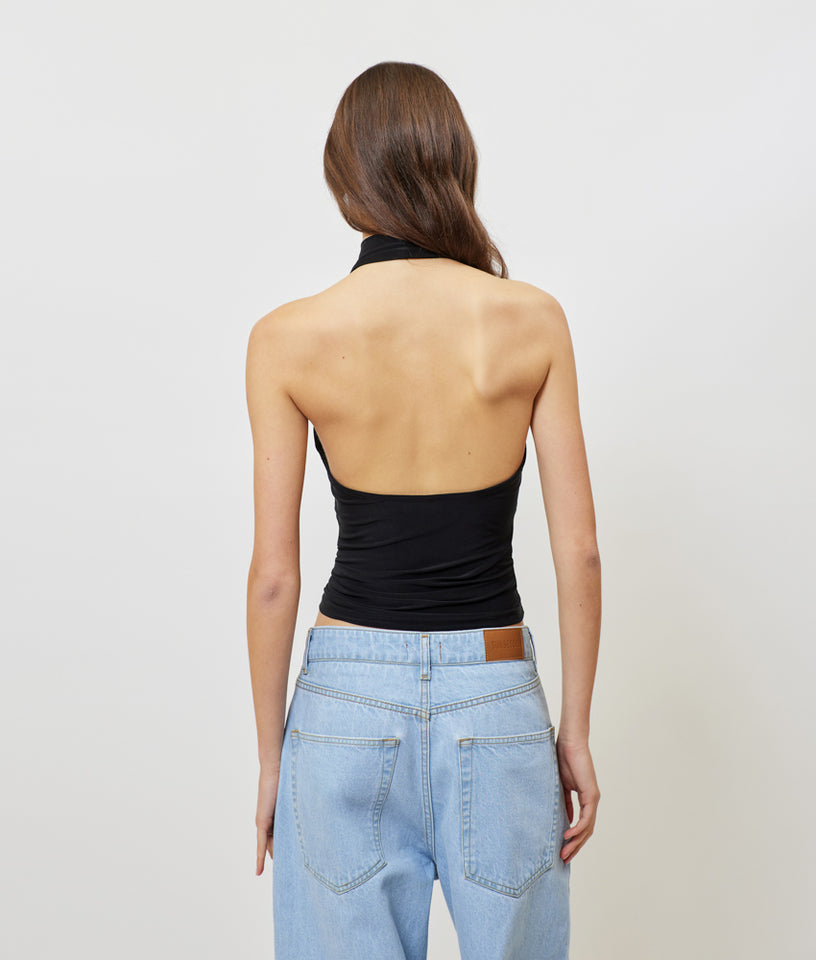 JULES TURTLENECK TOP BLACK